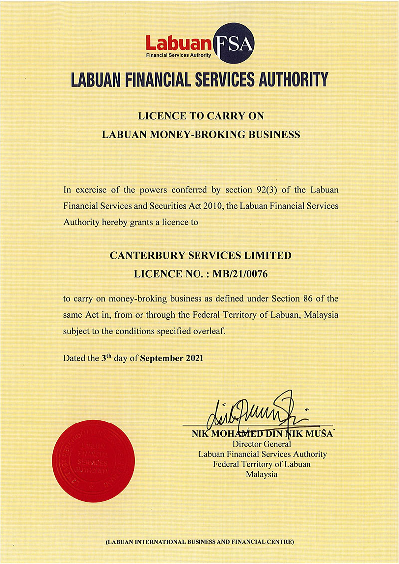 Canterbury Certificate